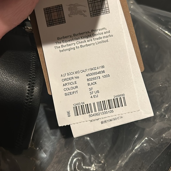 New authentic Burberry leather socks/boots - Picture 3 of 5